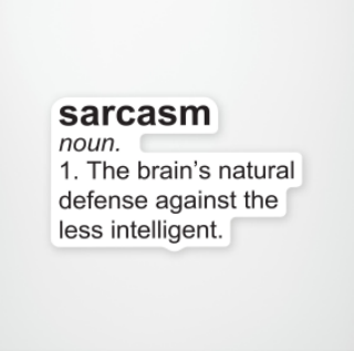 Sticker Sarcasm Definition Hmor040022