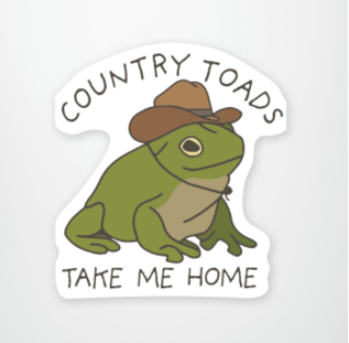 Sticker Country Toad