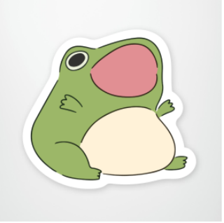 Sticker Happy Frog
